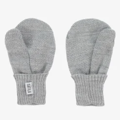 Sätila of Sweden Gloves & Mittens|Gloves & Mittens*Grey Twiddle Knitted Baby Mittens