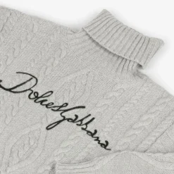 Dolce amp; Gabbana Tops*Grey Wool & Cashmere Roll Neck Sweater