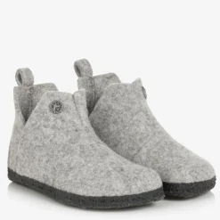 Birkenstock Slippers|Slippers*Grey Wool Felt Slippers