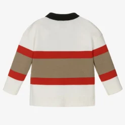 Burberry Tops*Icon Stripe Merino Wool Baby Cardigan