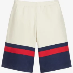 Gucci Shorts*Ivory & Blue Jersey Shorts