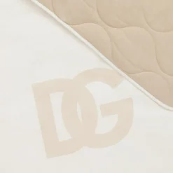 Dolce amp; Gabbana Gifts*Ivory & Beige Padded DG Blanket (81cm)