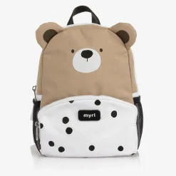 Mayoral Bags*Ivory & Beige Teddy Bear Backpack (26cm)