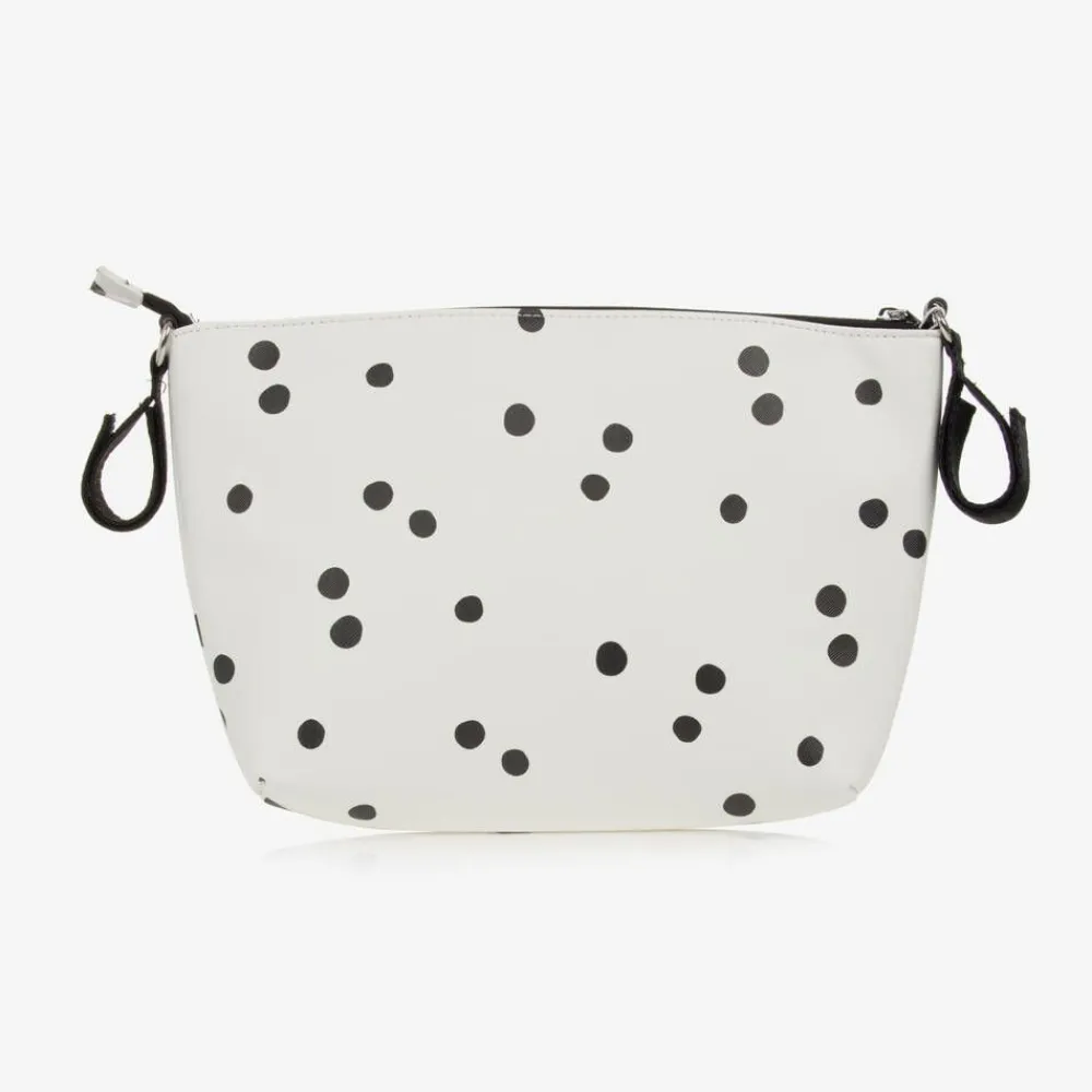 Mayoral Bags|Gifts*Ivory & Black Spot Stroller Bag (33cm)