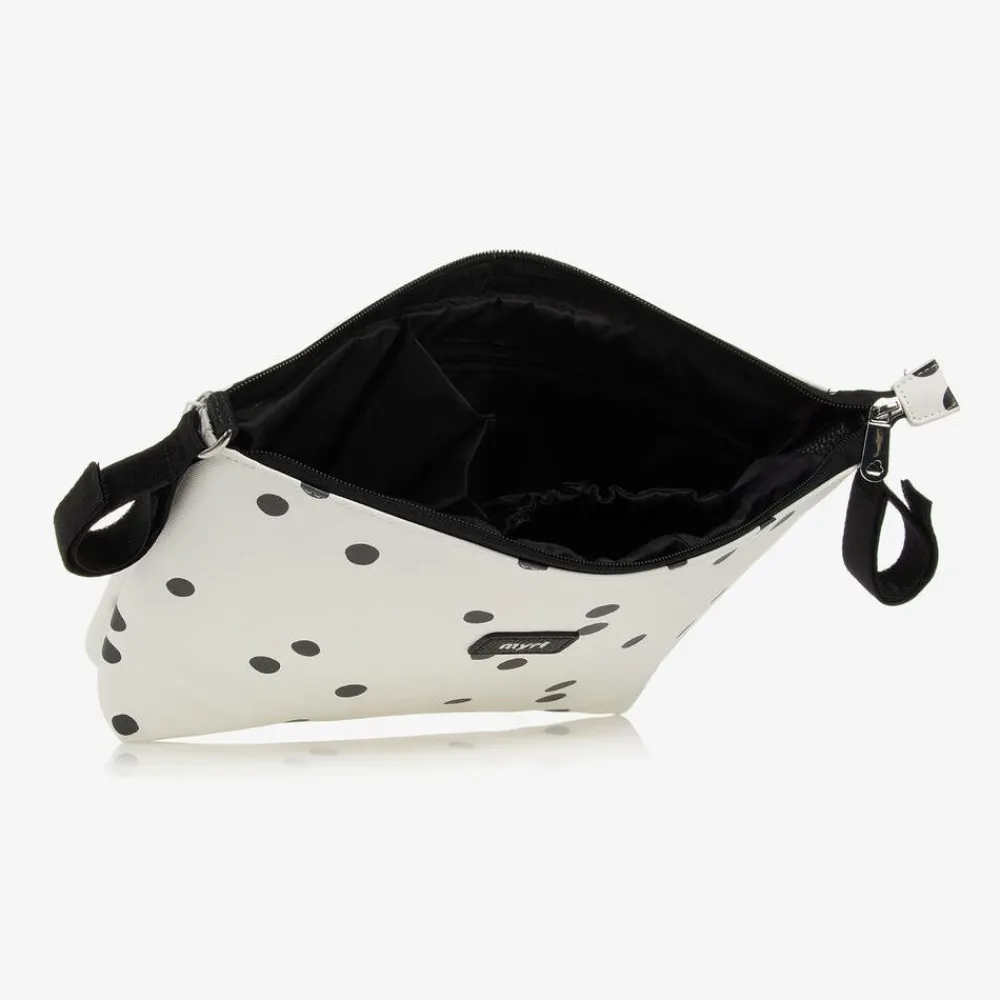 Mayoral Bags|Gifts*Ivory & Black Spot Stroller Bag (33cm)