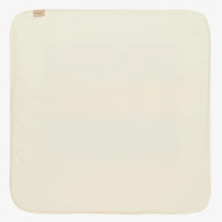 Gucci Gifts*Ivory & Blue Cotton Interlocking G Blanket (80cm)