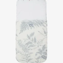 Tartine et Chocolat Nests*Ivory & Blue Linen Baby Nest (83cm)