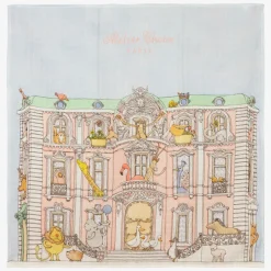 Atelier Choux Paris Gifts|Sleeping Accessories*Ivory & Blue Organic Cotton Swaddles (3 Pack)