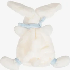 Doudou et Compagnie Sleeping Accessories*Ivory & Blue Plush Bunny Doudou (26cm)