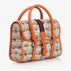Gucci Bags*Ivory & Orange Handbag (27cm)