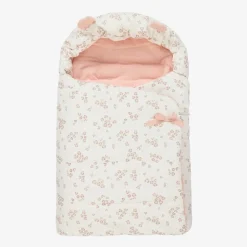 Mayoral Newborn Nests*Ivory & Pink Baby Nest (75cm)
