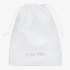 Roberto Cavalli Nests*Ivory & Pink Cotton Monogram Baby Nest (73cm)