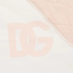 Dolce amp; Gabbana Gifts*Ivory & Pink Padded DG Blanket (81cm)