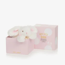 Doudou et Compagnie Toys*Ivory & Pink Plush Bunny Soft Toy (16cm)