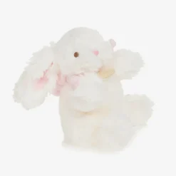 Doudou et Compagnie Toys*Ivory & Pink Plush Bunny Soft Toy (16cm)