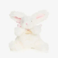 Doudou et Compagnie Toys*Ivory & Pink Plush Bunny Soft Toy (16cm)