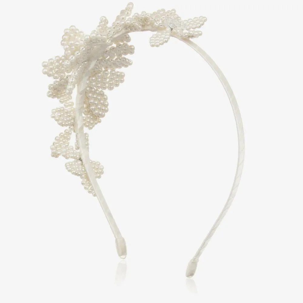 Sienna Likes To Party Hair Accessories*Ivory Beaded Hairband