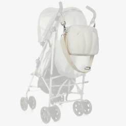 Elodie Bags*Ivory Bouclé Shell Changing Bag (34cm) whitebouclé