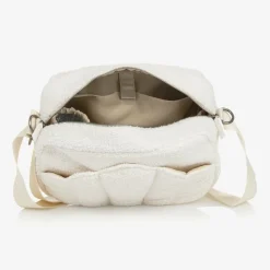 Elodie Bags*Ivory Bouclé Shell Changing Bag (34cm) whitebouclé