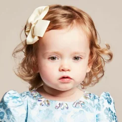 Bowtique London Hair Accessories*Bow Hair Clip (10cm) Ivory