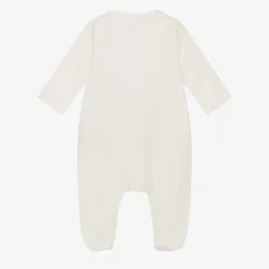 Tartine et Chocolat Babysuits*Ivory Bunny Velour Babygrow