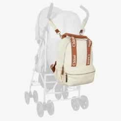 Chloé Gifts*Ivory Canvas Changing Backpack (35cm)