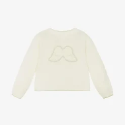 Marie-Chantal Tops|Tops*Ivory Cashmere Angel Wing Cardigan