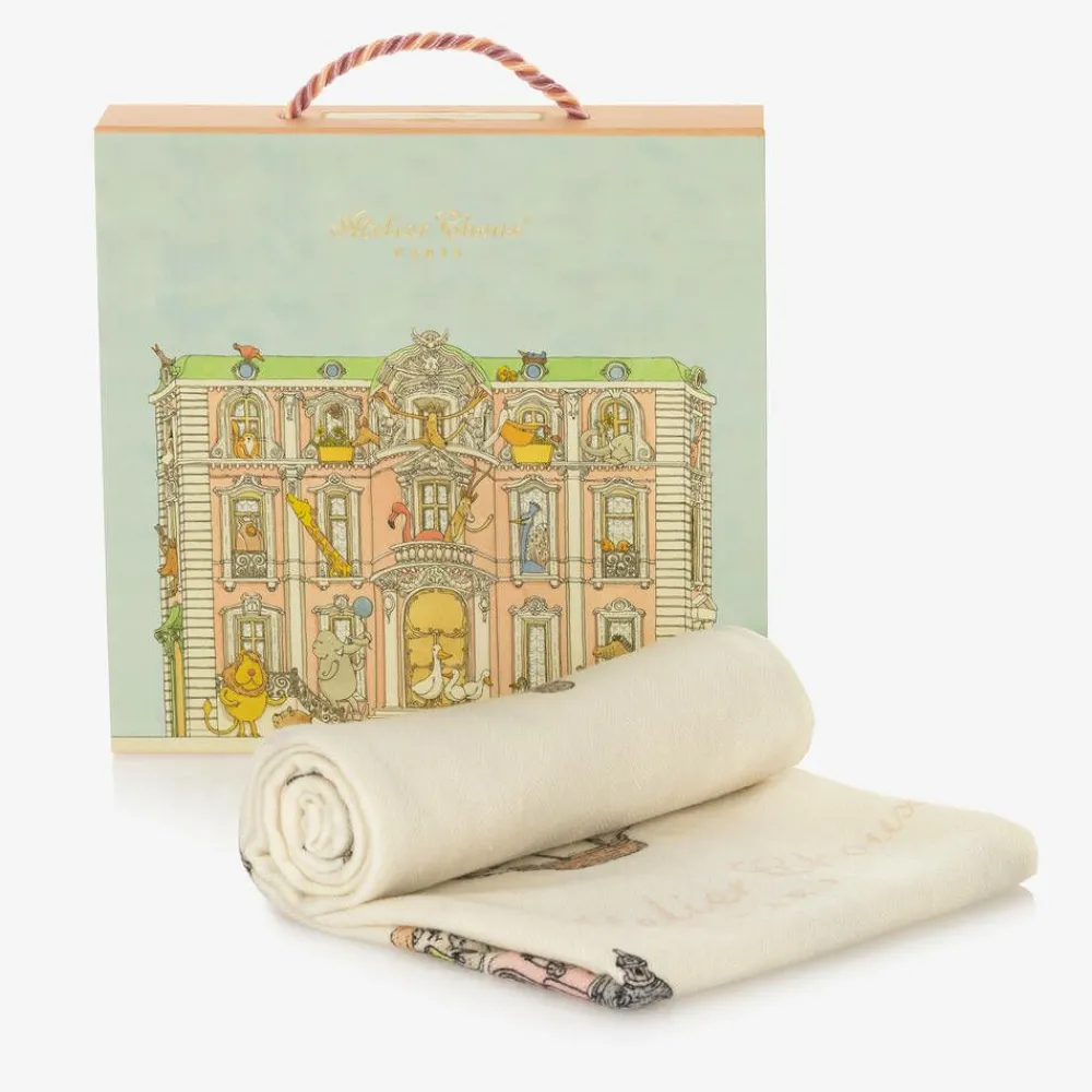 Atelier Choux Paris Gifts*Ivory Cashmere Blanket (120cm)