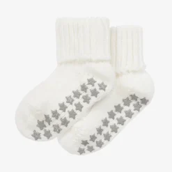 Falke Socks|Socks*Ivory Cotton Baby Slipper Socks