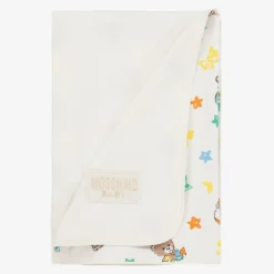 Moschino Baby Blankets & Shawls*Ivory Cotton Blanket (70cm)