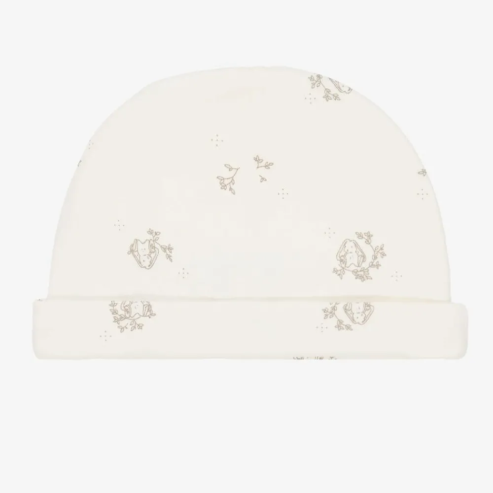 Tartine et Chocolat Hats*Ivory Cotton Bunny Hat