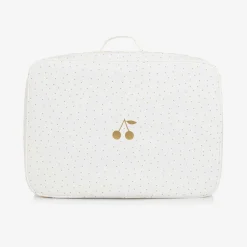 Bonpoint Bags|Bags*Ivory Cotton Canvas Suitcase (41cm)