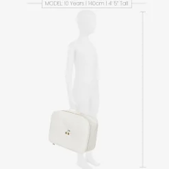 Bonpoint Bags|Bags*Ivory Cotton Canvas Suitcase (41cm)