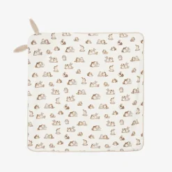 Mayoral Newborn Towels & Robes*Ivory Cotton Hooded Baby Towel (83cm)