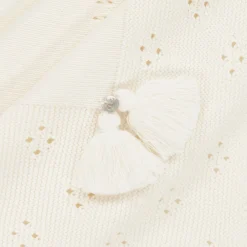 Dr. Kid Blankets & Shawls*Ivory Cotton Knit Baby Blanket (92cm)