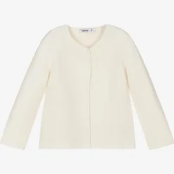 Babidu Tops*Ivory Cotton Knit Cardigan