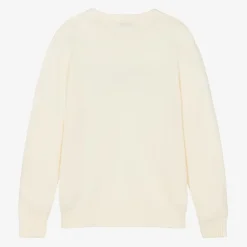 MSGM Tops*Ivory Cotton Knit Sweater