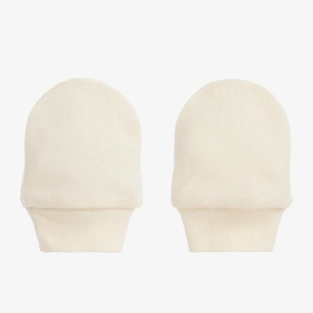 NaturaPura Gloves & Mittens*Ivory Cotton Scratch Mittens