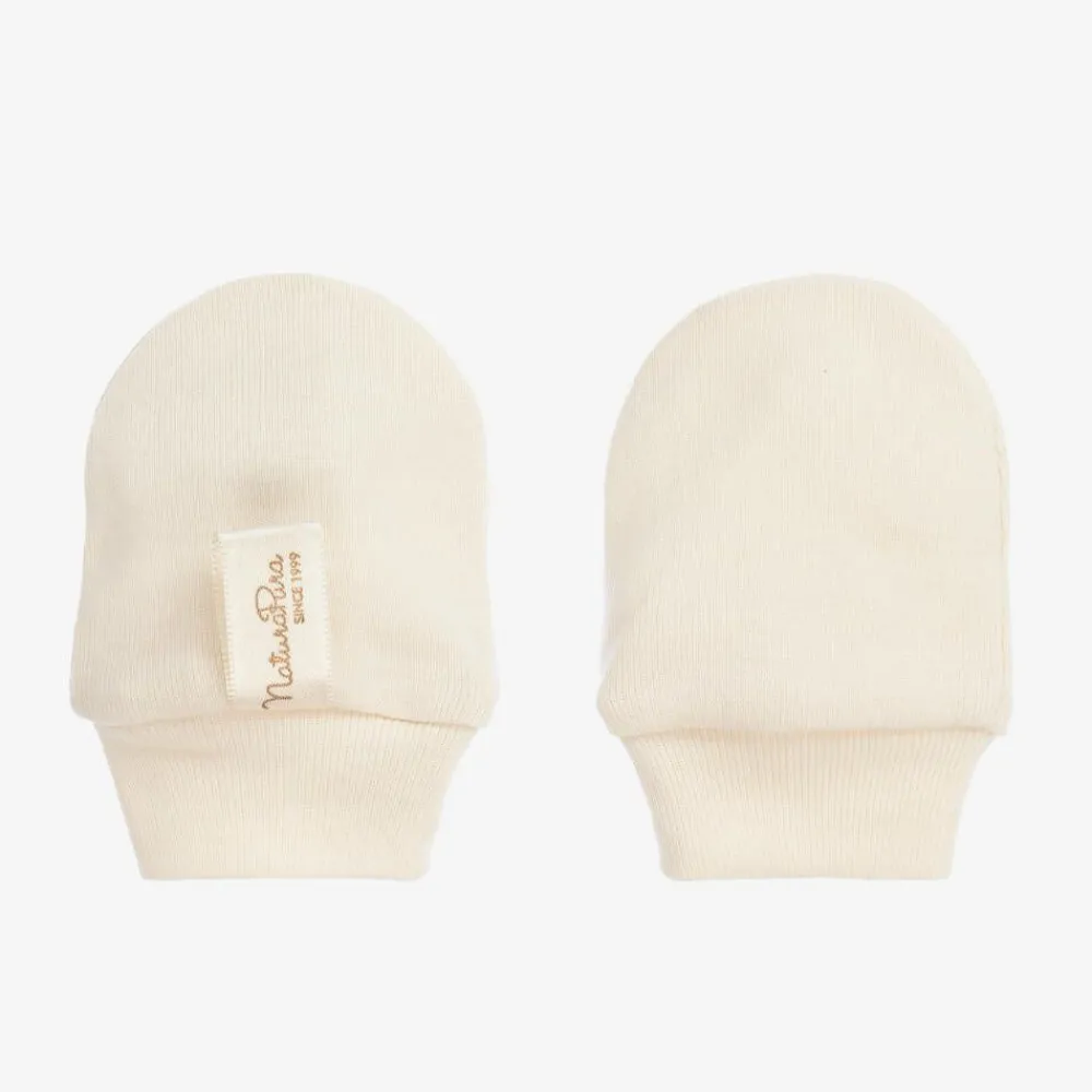 NaturaPura Gloves & Mittens*Ivory Cotton Scratch Mittens
