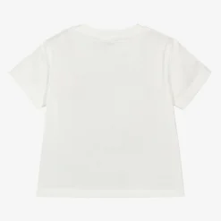 Moschino Baby Tops*Ivory Cotton Teddy Bear Baby T-Shirt