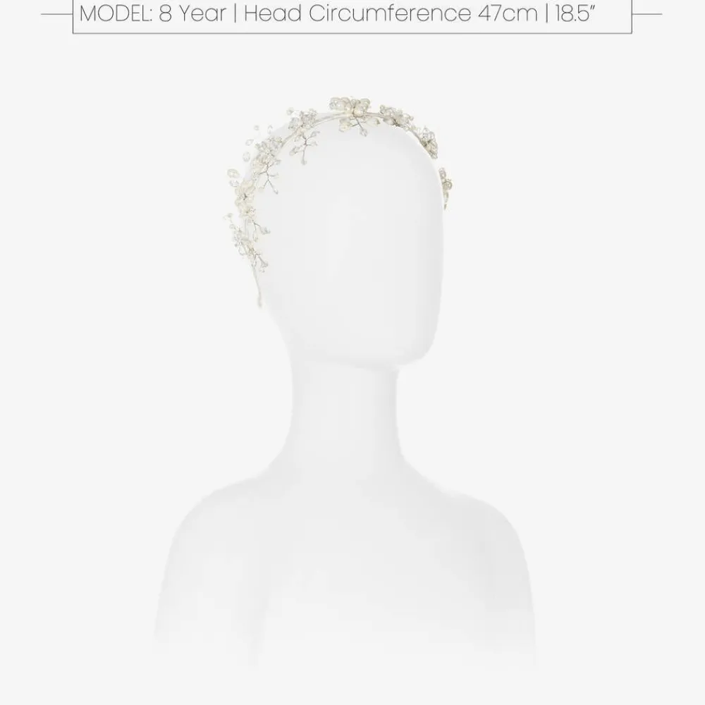 Sienna Likes To Party Hair Accessories*Ivory Crystal & Pearl Hairband