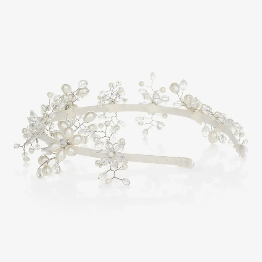 Sienna Likes To Party Hair Accessories*Ivory Crystal & Pearl Hairband
