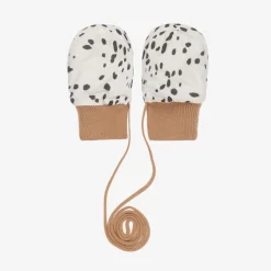 Elodie Gloves & Mittens|Gloves & Mittens*Ivory Dalmation Print Baby Mittens