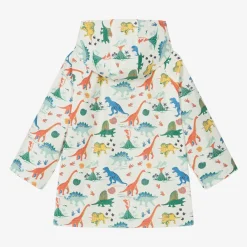 Powell Craft Coats & Jackets*Ivory Dinosaur Print Raincoat