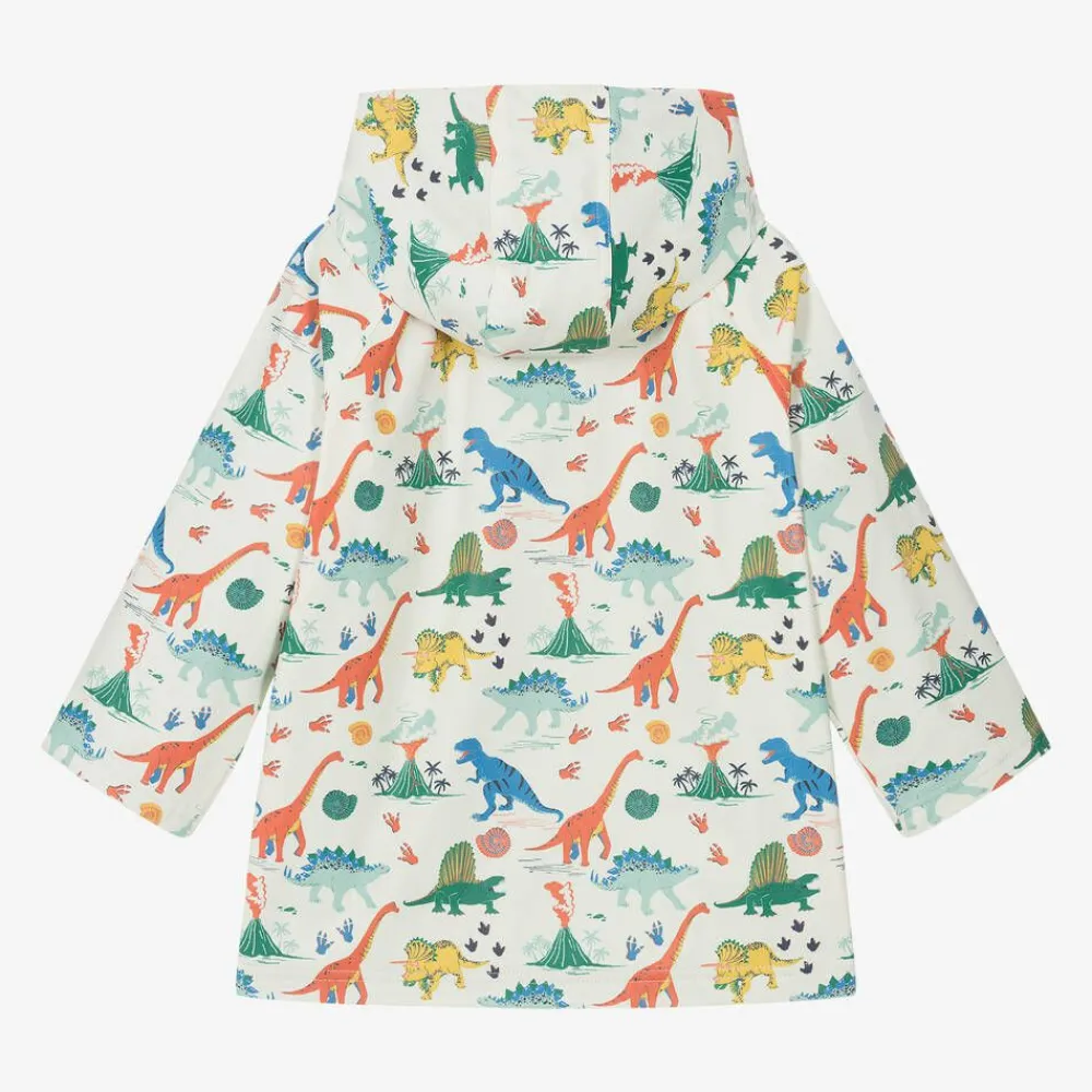 Powell Craft Coats & Jackets*Ivory Dinosaur Print Raincoat