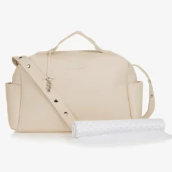 Pasito a Pasito Gifts*Ivory Faux Leather Changing Bag (35cm)