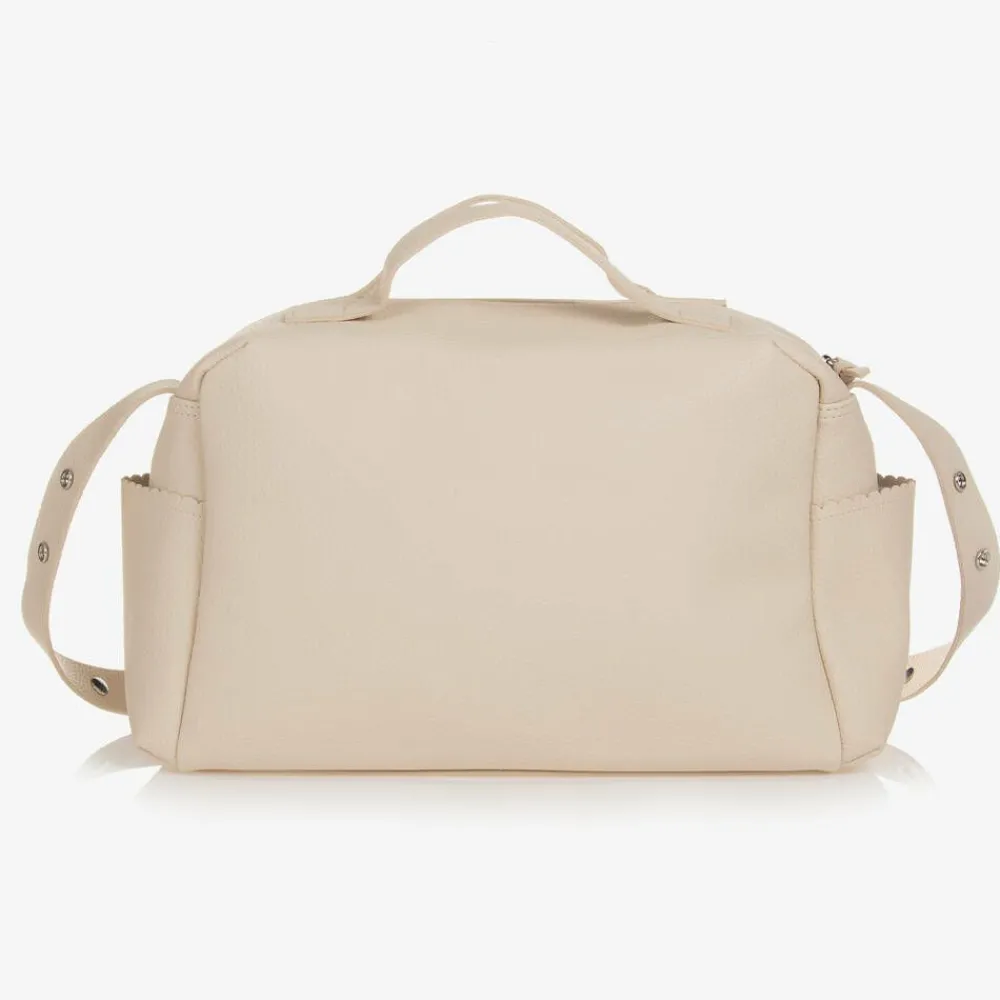 Pasito a Pasito Gifts*Ivory Faux Leather Changing Bag (35cm)