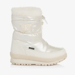 Calvin Klein Snow Boots|Snow Boots*Ivory Faux Leather Snow Boots
