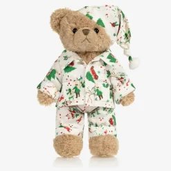 Powell Craft Toys*Ivory Festive Pyjama Teddy Bear (34cm)