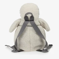 Il Gufo Bags*Ivory Fleece Penguin Backpack (30cm)